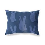 BonaMaison Blauw Decoratieve Kussensloop, Kussenhoezen Bank, Decoratieve Kussenhoesjes, Kussensloop; Sofa, Slaapkamer, Kantoor, Auto 45x60 Cm - Ontworpen en vervaardigd in Turkije