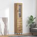 vidaXL Hoge kast Artisan-eikenhout, 34,5 x 34 x 180 cm, houtvezel