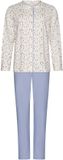Pastunette - Tender - Pyjama - Katoen - Doorknoop - Wit/Blauw - Maat 46