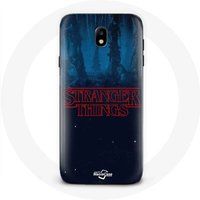 Maniacase Hoesje voor Samsung Galaxy J7 2017 Stranger Things seizoen 2 logo