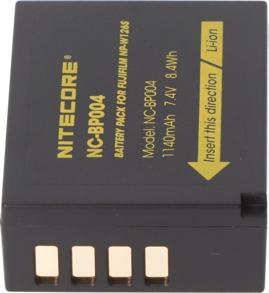 NITECORE Fujifilm NC-BP004 (NP-W126S) accu (Merk