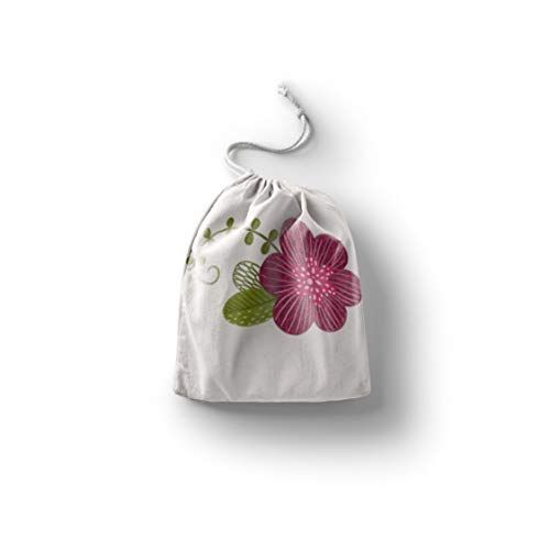 Le Jardin du Lin - Katoenen tas met trekkoord - 20 x 30 cm