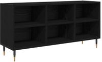 vidaXL TV-kast 103,5 x 30 x 50 cm zwart eiken bewerkt hout