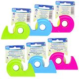 TSI Zelfklevende filmaroller trendy kleur, 6-pack met verschillende kleuren gesorteerd, inclusief plakbandrol (19 mm x 25 m), art.nr. 43197-A