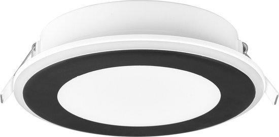 LED Spot - Inbouwspot - Trion Auran - 10W - Warm Wit 3000K - Rond - Mat Zwart - Kunststof