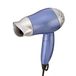 MPM SS-1205 sèche-cheveux de voyage, pliable, petit et léger, 2 vitesses, buse concentrateur à 360 degrés, 1200 W, bleu