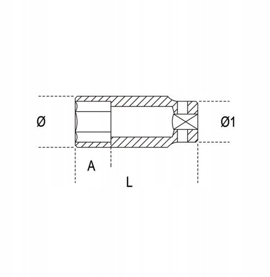 Beta Slagdoppenset 1/2" 36mm Lang 720L/36