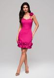 Ombre LARICA Jurk - Rits - Jurk Fuchsia M