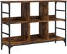 vidaXL Dressoir 102x32x73,5 cm bewerkt hout gerookt eikenkleurig