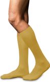 FALKE No. 13 Finest Piuma Cotton kniekousen heren geel - maat 43-44