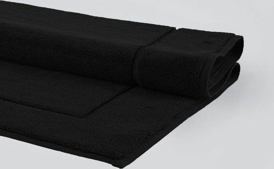 Aquanova Badmat LONDON Black - 60x60cm - Zwart