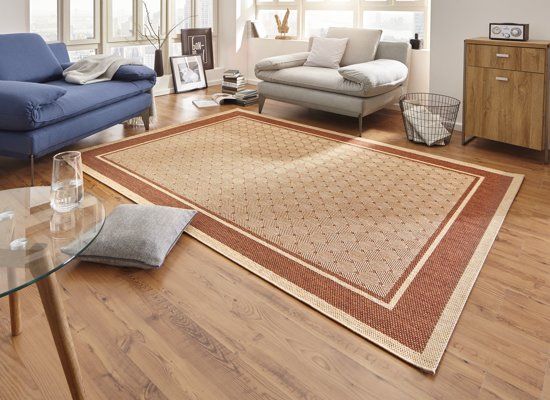 Hanse Home Laagpolig Vloerkleed Natural Rood/bruin 80x150cm