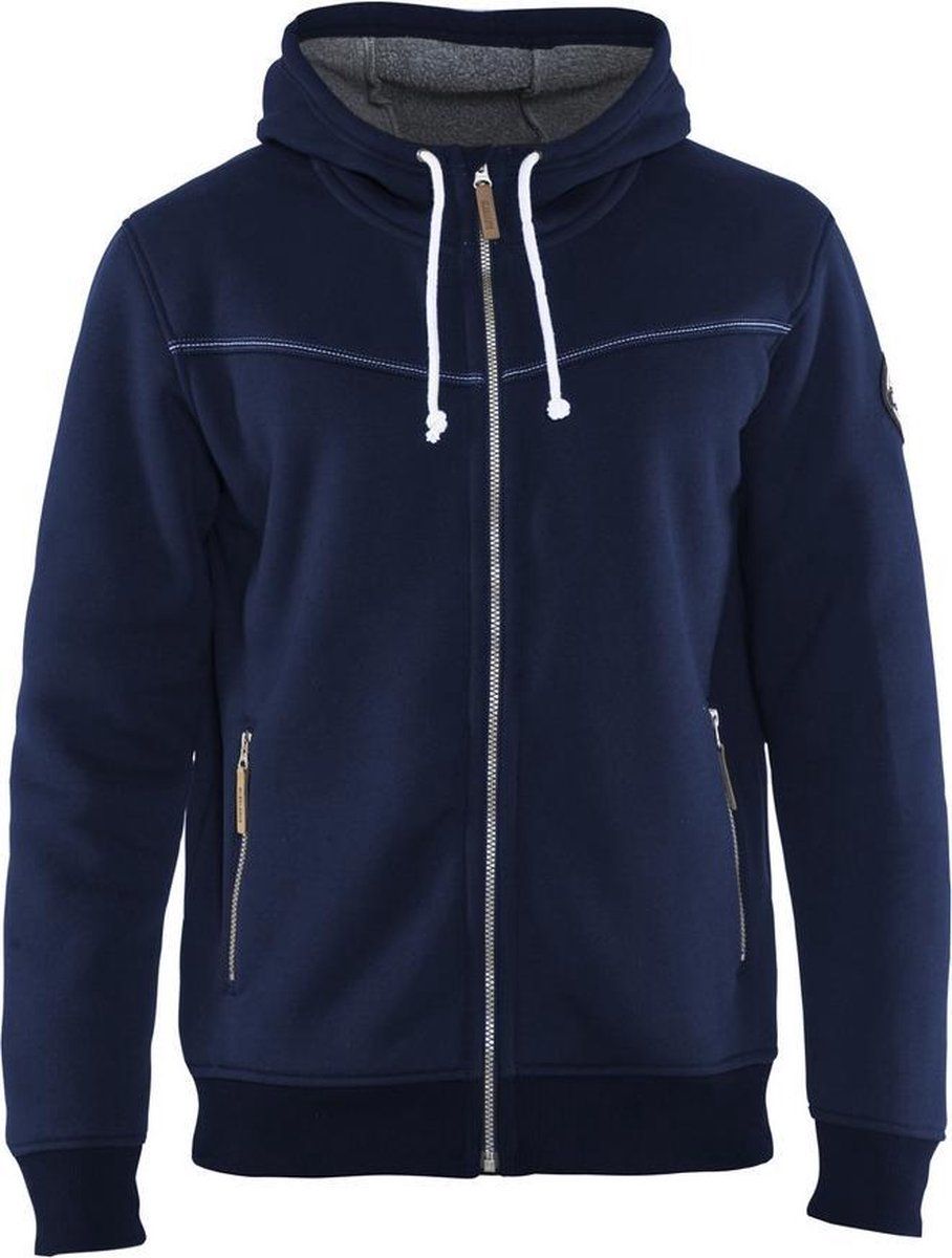 Blåkläder 4933-2514 Hoodie met warme voering Marineblauw maat XL