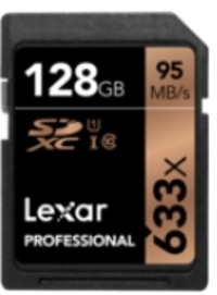 Lexar 128GB Professional 633x SDXC