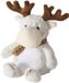 Boltze Home deurstopper hert pluche winterdecoratie 19x20x26cm.