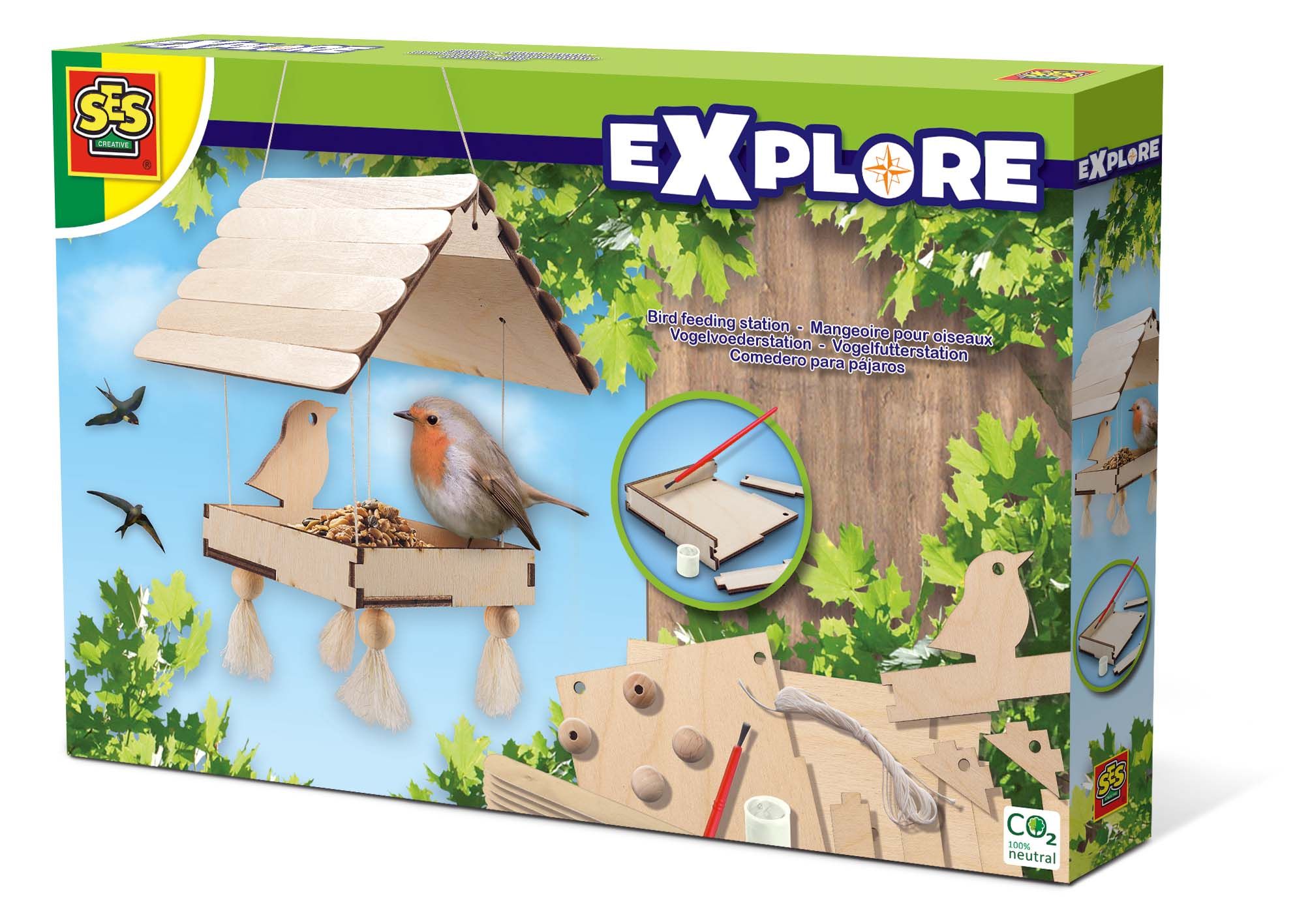 ses Explore Vogelvoederstation - Hout - Unisex