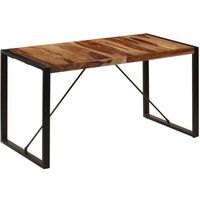 vidaXL Table de Salle à Manger en Bois de Sesham Massif 140x70x75 cm
