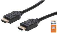 Manhattan HDMI kabel 4K@60Hz met Ethernet, 1 m, Zwart
