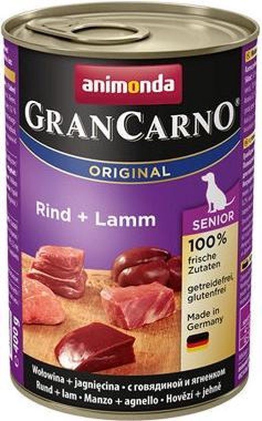 Animonda GranCarno Original Senior Rund met Lam 6 x 800g