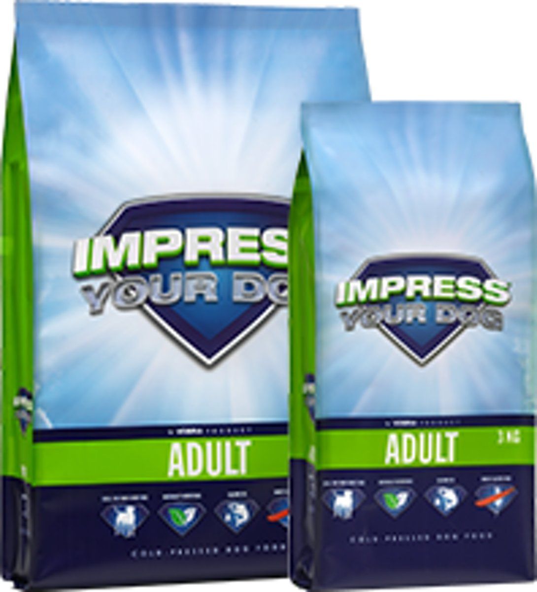 Impress your dog Adult geperste brok 12,5 kg