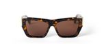 Palm Angels Peri099 Hollywood Lunettes de Soleil Unisexe Havane Marron 55mm