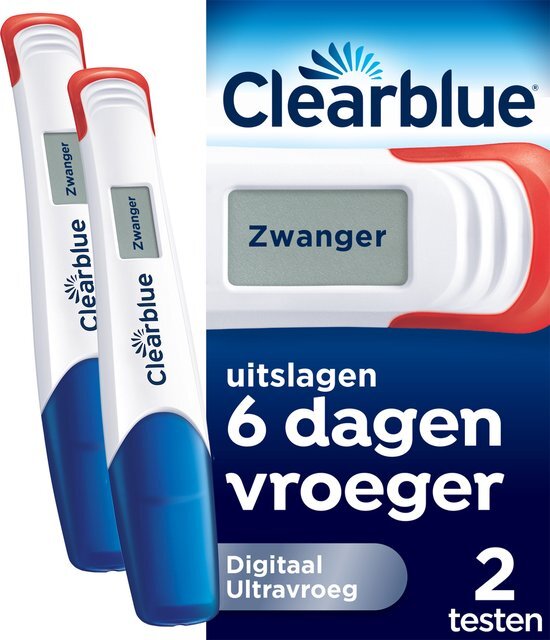 Clearblue Zwangerschapstest Digitaal Ultravroeg - 2 digitale testen