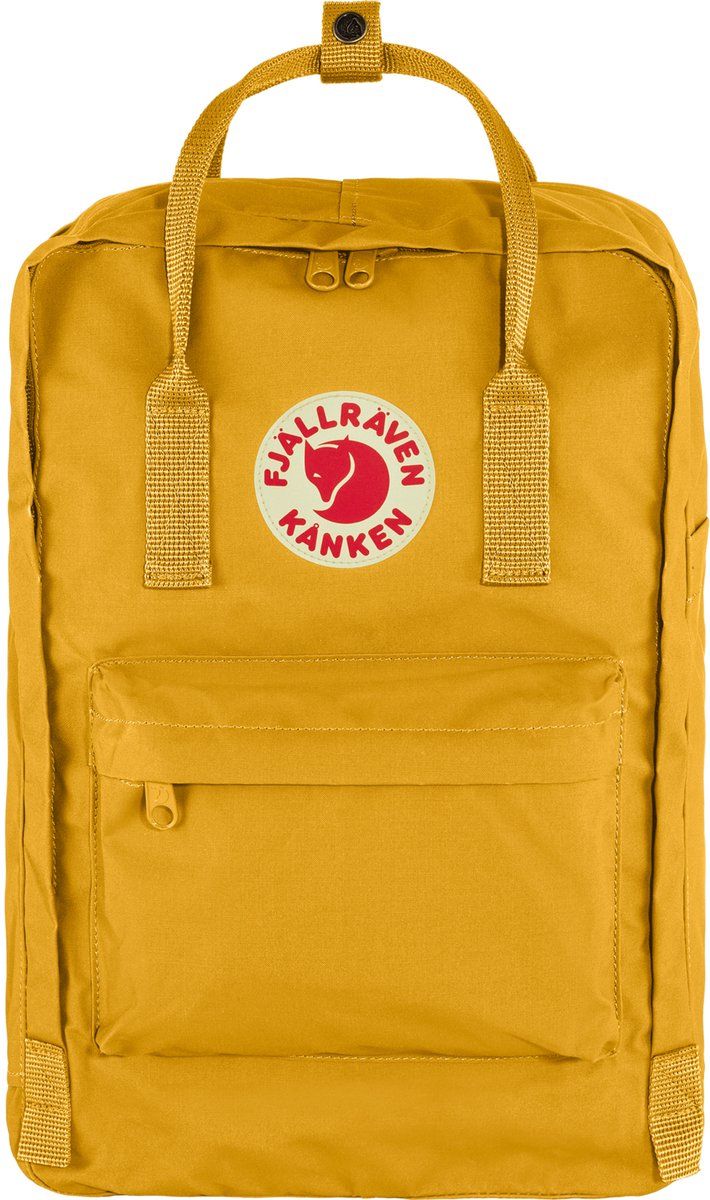 Fjällräven Kånken Laptop 15" Unisex Rugzak - Ochre - Polyester - Geel - 7323450786076