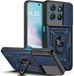 Techsuit Hoesje geschikt voor Motorola Moto G67 Power/G57 Power - Camshield Back Cover - Blauw