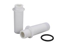Grünbeck GENO filterkaars 80 um, waterfilter voor onthardingsinstallatie, set van 2, voor FS 1 1/4" + 1 1/2" met beschermbel 103 008