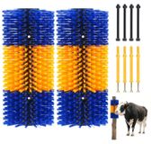 Merkloos Krasborstel voor Paarden en Vee met Massagefunctie