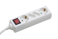 Meister Stekkerdoos 2+2 Schakelaar 1.4M Wiw - WU7430300