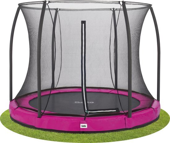 Salta Comfort Edition Ground Trampoline met Veiligheidsnet - 305 cm - Roze