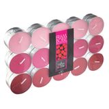 Atmosphera Geurkaars waxine/theelichtjes - 30x stuks - Framboos - 3,5 branduren