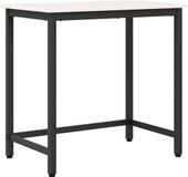 vidaXL Tafel Wit 80 x 50 x 77 cm Bewerkt Hout en Staal