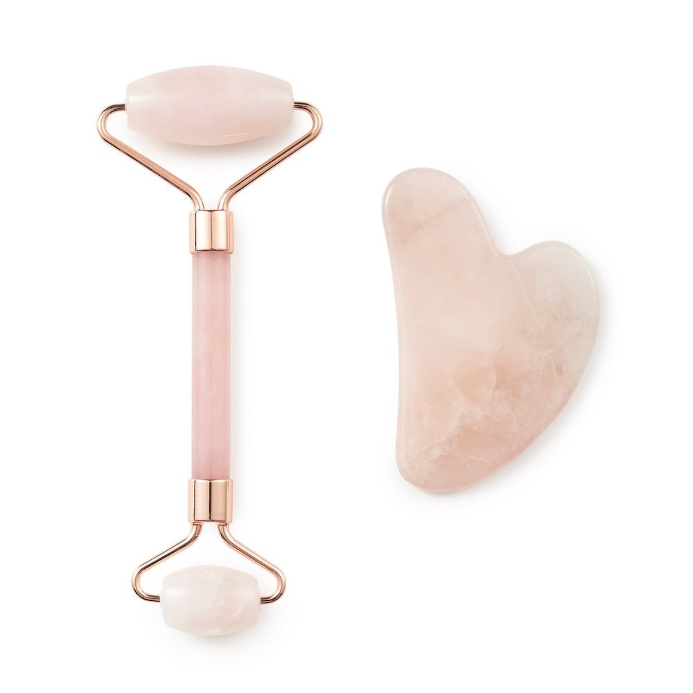 Zoe Ayla Gua Sha Set + Roze Kwarts Gezichtsroller - Gezichtsmassage - Dames