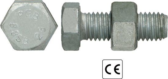 pgb-Europe PGB-FASTENERS SB-bout CE 8.8 EN15048-1 M16x70 Tvz 25 st