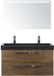 BES LED Seville Badmeubelset 100 cm - Tabacco - Wastafel Lucca 2 Kraangaten met Sence Spiegel