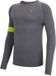 Macron T-shirt à manches longues Run Dawson Homme XXL Gris Acier/Jaune Fluo Polyester