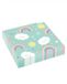 Amscan RIETHMULLER - 20 papieren servetten kleine wolk 33 x 33 cm regenboog