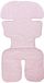 Italbaby 050.0030 Universeel zitkussen voor kinderwagen, omkeerbaar, met badstof roze