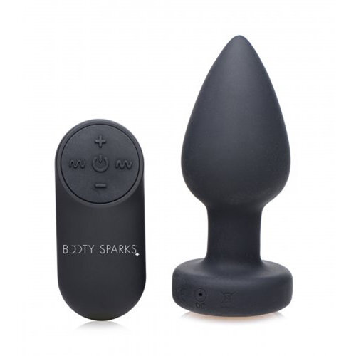 Booty Sparks Vibrerende Buttplug Met LED-licht - Medium