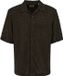 WE Fashion Heren relaxed fit gebreid overhemd - Groen - Viscose - Maat: XXL