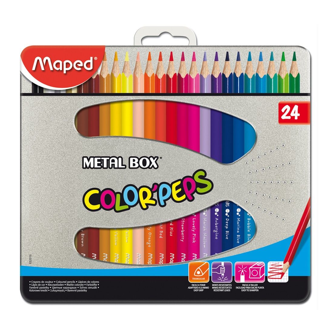 Maped Color'Peps - Kleurpotloden - 24 stuks - Multi