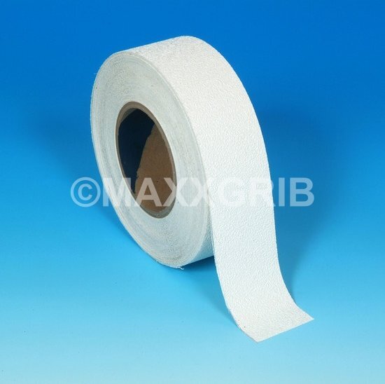 MaxxGrib Antislip tape 50 mm breed BLOTE VOET VRIENDELIJK WIT - 50mm x 9 mtr wit