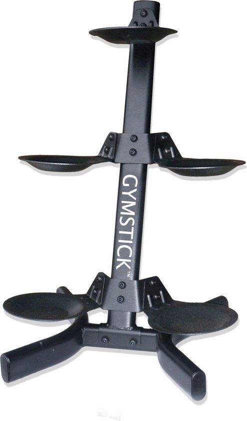 Gymstick Rek voor Medicijnballen en Kettlebells - Zwart