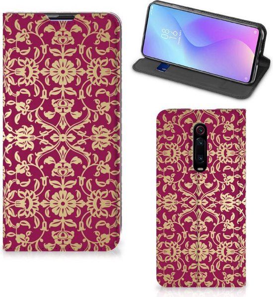 Xiaomi Mi 9T Pro Hoesje - Barok Pink - Book Case