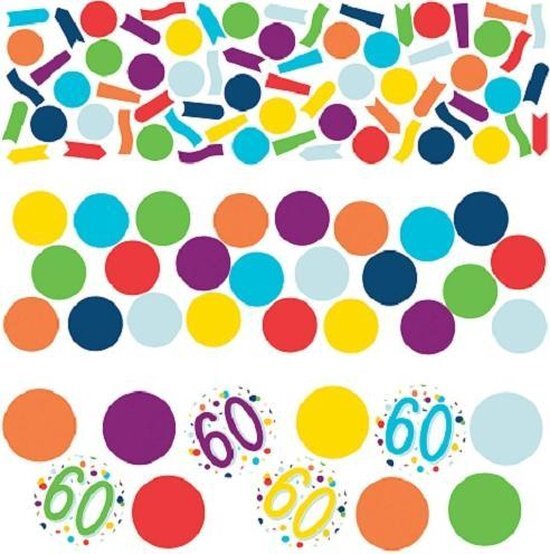 Amscan Confetti 60 Confetti Birthday 34 Gram Papier