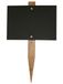 Chalkboards UK Mini schoolbord tuinstok, hout, zwart, 150 x 105 mm