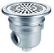 Astralpool Acier inoxydable 00268 Aisi316 Drain de piscine rond sortie latérale 2 pouces sortie Argent