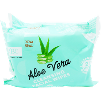XBC Face Primer Aloe Vera Cleansing Facial Wipes - Hydratační Čisticí Ubrousky 25.0ks